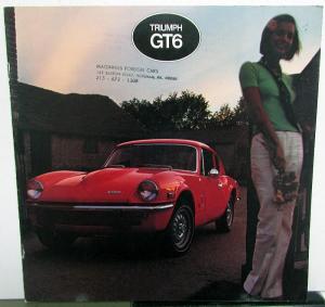 1973 Triumph Dealer Sales Brochure GT6 Features Options Specifications