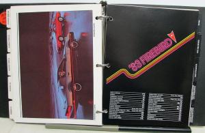 1983 Pontiac Trans Am Firebird Grand Prix 6000 Dealer Product Manual Data Book