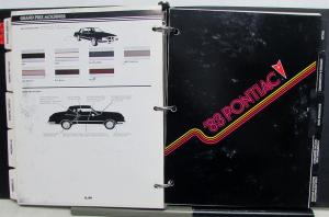 1983 Pontiac Trans Am Firebird Grand Prix 6000 Dealer Product Manual Data Book