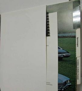 1972 Buick & Opel Dealer Album Color & Trim Data Book Skylark GS Riviera Manta