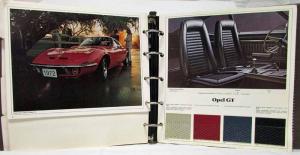 1972 Buick & Opel Dealer Album Color & Trim Data Book Skylark GS Riviera Manta