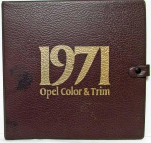 1971 Opel Dealer Album Color & Trim Data Book 2-Door 4-Door Wagon