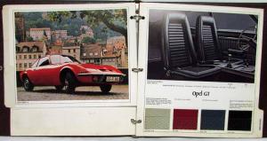 1971 Opel Dealer Album Color & Trim Data Book 2-Door 4-Door Wagon