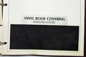 1971 Opel Dealer Album Color & Trim Data Book 2-Door 4-Door Wagon