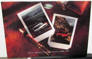 1993 Land Rover Dealer Sales Brochure Range Rover County & LWB Models