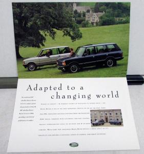 1993 Land Rover Dealer Sales Brochure Range Rover County & LWB Models