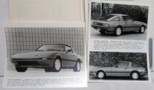 1985 Mazda New Models Introduction Press Kit Media Release RX-7 626 GLC