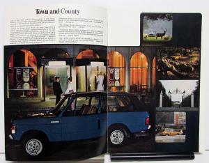 1974 Range Rover Dealer Sales Brochure Features Specifications Large