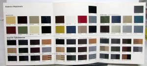 1984 Mercedes-Benz Dealer Color Selector Brochure Interior Exterior Paint Chips