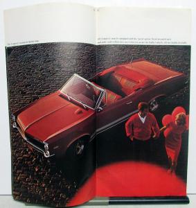 1967 Pontiac High Performance Dealer Brochure GTO LeMans Sprint 2+2 Original