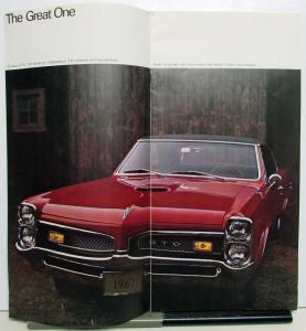 1967 Pontiac High Performance Dealer Brochure GTO LeMans Sprint 2+2 Original