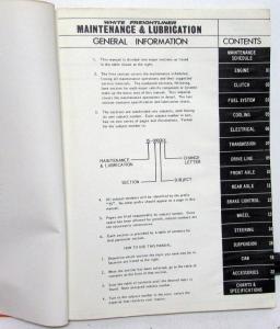 1973 1974 White Freightliner Maintenance Manual COE Powerliner Conventional