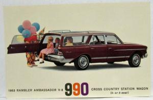 1963-1964 Rambler Postcard Lot American Ambassador Classic