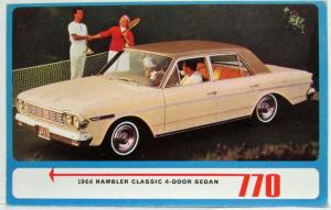 1963-1964 Rambler Postcard Lot American Ambassador Classic