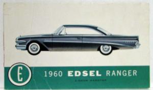 1960 Edsel Ranger 2-Door Hardtop Postcard