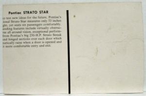 1955 Pontiac Strato Star Postcard