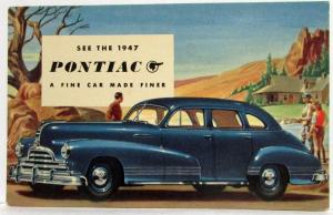 1947 Pontiac Torpedo Four-Door Sedan Postcard