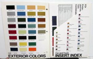 1977 Ford Dealer Color & Upholstery Guides Portfolio Paint Chips Trim Combos