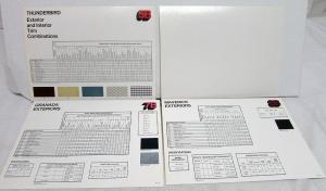 1977 Ford Dealer Color & Upholstery Guides Portfolio Paint Chips Trim Combos