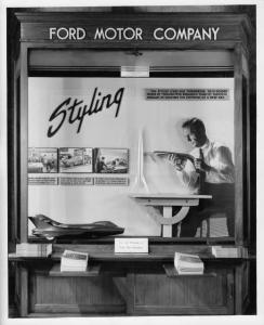 1957 Ford Ads in Christian Science Monitor Display Case Photo 0047