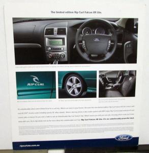 2007 Ford Australian Dealer Rip Curl Falcon XR Ute Limited Ed Sales Card Handout