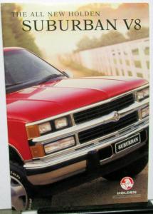 1998 Holden Suburban V8 Australian Dealer Sales Brochure Features Specs