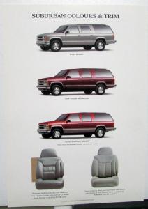 1998 Holden Suburban V8 Australian Dealer Sales Brochure Features Specs