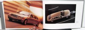 2000 Mercedes Benz S-Class Pullman Limousine Dealer Prestige Sales Brochure Limo