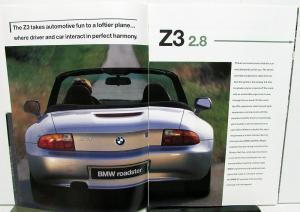 1996 BMW Z3 Roadster Dealer Sales Brochure Features Options