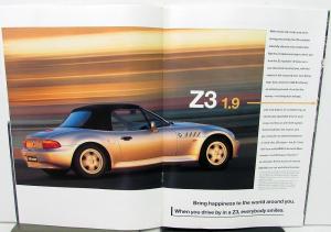 1996 BMW Z3 Roadster Dealer Sales Brochure Features Options