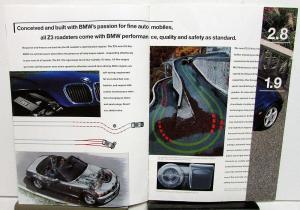 1996 BMW Z3 Roadster Dealer Sales Brochure Features Options