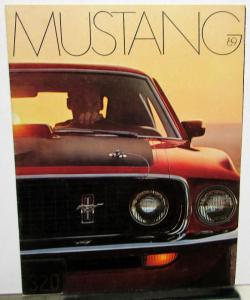 1969 Ford Mustang Mach 1 Grande GT Sales Brochure Dealer Original Rare