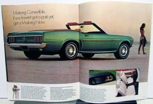 1969 Ford Mustang Mach 1 Grande GT Sales Brochure Dealer Original Rare