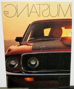 1969 Ford Mustang Mach 1 Grande GT Sales Brochure Dealer Original Rare