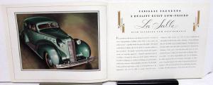 1935 Cadillac La Salle Dealer Prestige Sales Brochure W/Envelope Coupe Sedan