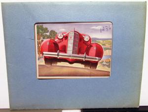 1935 Cadillac La Salle Dealer Prestige Sales Brochure W/Envelope Coupe Sedan