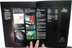 1972 Chrysler Espana SA Foreign Dodge Dealer 3.700 GT Brochure Spanish Text