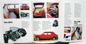 1972 Simca Dealer Sales Brochures Set Of 4 1000 Automatico  Special 1200 GL GLE