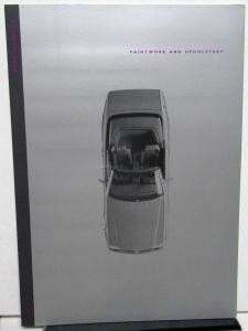 1991 Mercedes Benz Dealer Color & Upholstery Sales Brochure Paint Chips Samples