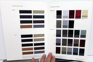 1991 Mercedes Benz Dealer Color & Upholstery Sales Brochure Paint Chips Samples