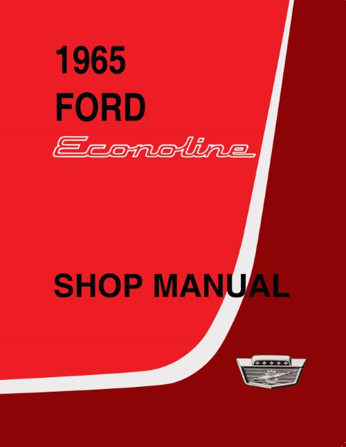 1965 Ford Econoline Service Shop Repair Manual Van Pickup