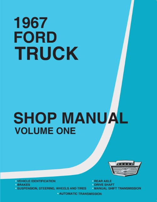 1967 Ford Truck Service Shop Repair Manual (3 Vol) Pickup Medium HD
