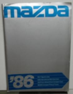 1986 Mazda Press Kit - RX-7 626 323 B2000