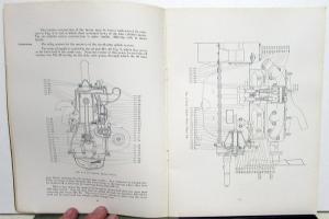 1915 Peerless Models 54 & 55 Four Six Instruction Owners Manual No 11 Original