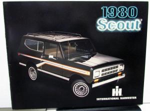 1980 International Scout Dealer Sales Brochure IH Scout II Traveler Terra Specs