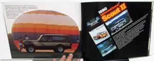 1980 International Scout Dealer Sales Brochure IH Scout II Traveler Terra Specs