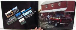 1980 International Scout Dealer Sales Brochure IH Scout II Traveler Terra Specs