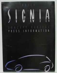 1998 Buick Signia Concept Car Media Information Press Kit