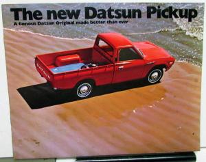 1973 Datsun Pickup Dealer Sales Brochure Truck Features Li