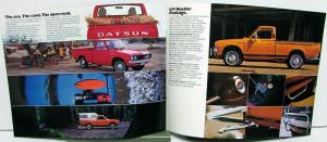 1973 Datsun Pickup Dealer Sales Brochure Truck Features Li